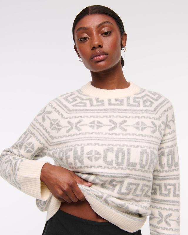 Relaxed Lounge Fairisle Crew Sweater Product Image