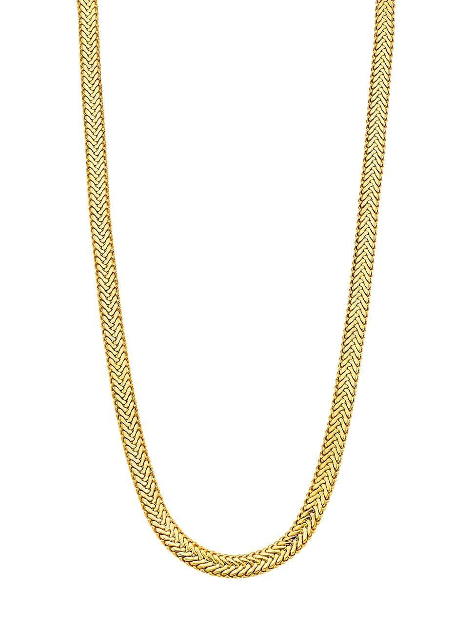 Womens 22K Gold-Plated Snake Chain Necklace Product Image