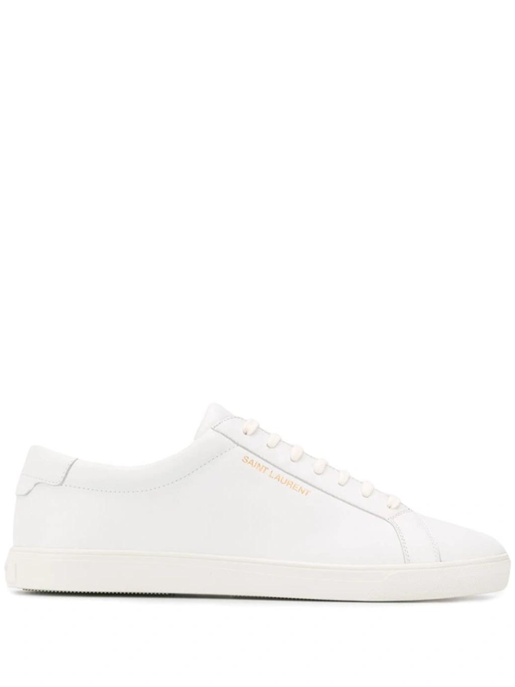 Snake-effect Low-top Sneakers In White Product Image