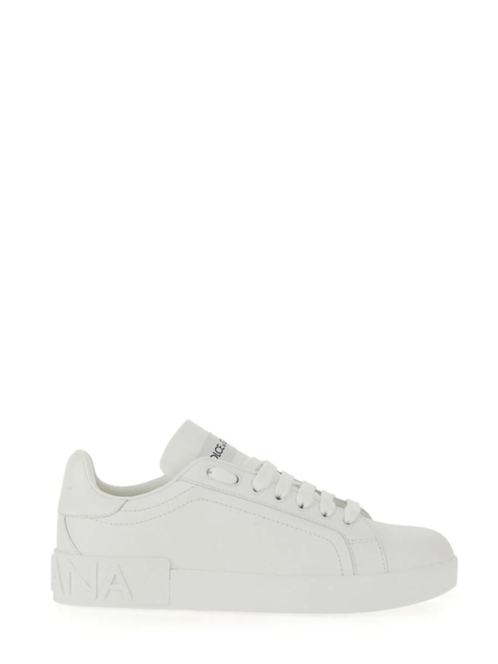 DOLCE & GABBANA Portofino Sneakers In White Product Image