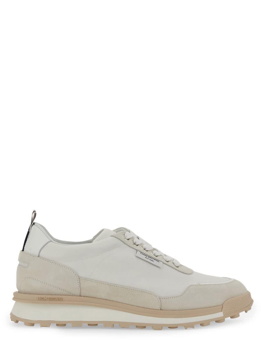 Sneaker With Logo In White Product Image