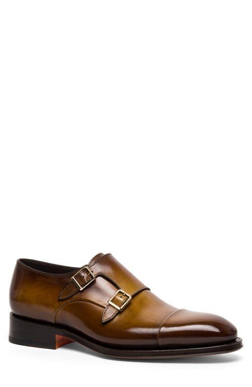 Santoni Dithered Double Monk Strap Shoe Product Image