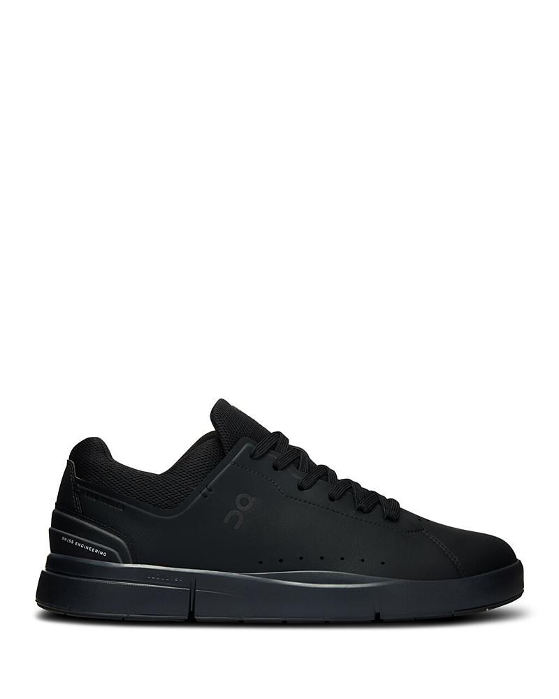 On Mens The Roger Advantage Low Top Sneakers in All Black Product Image