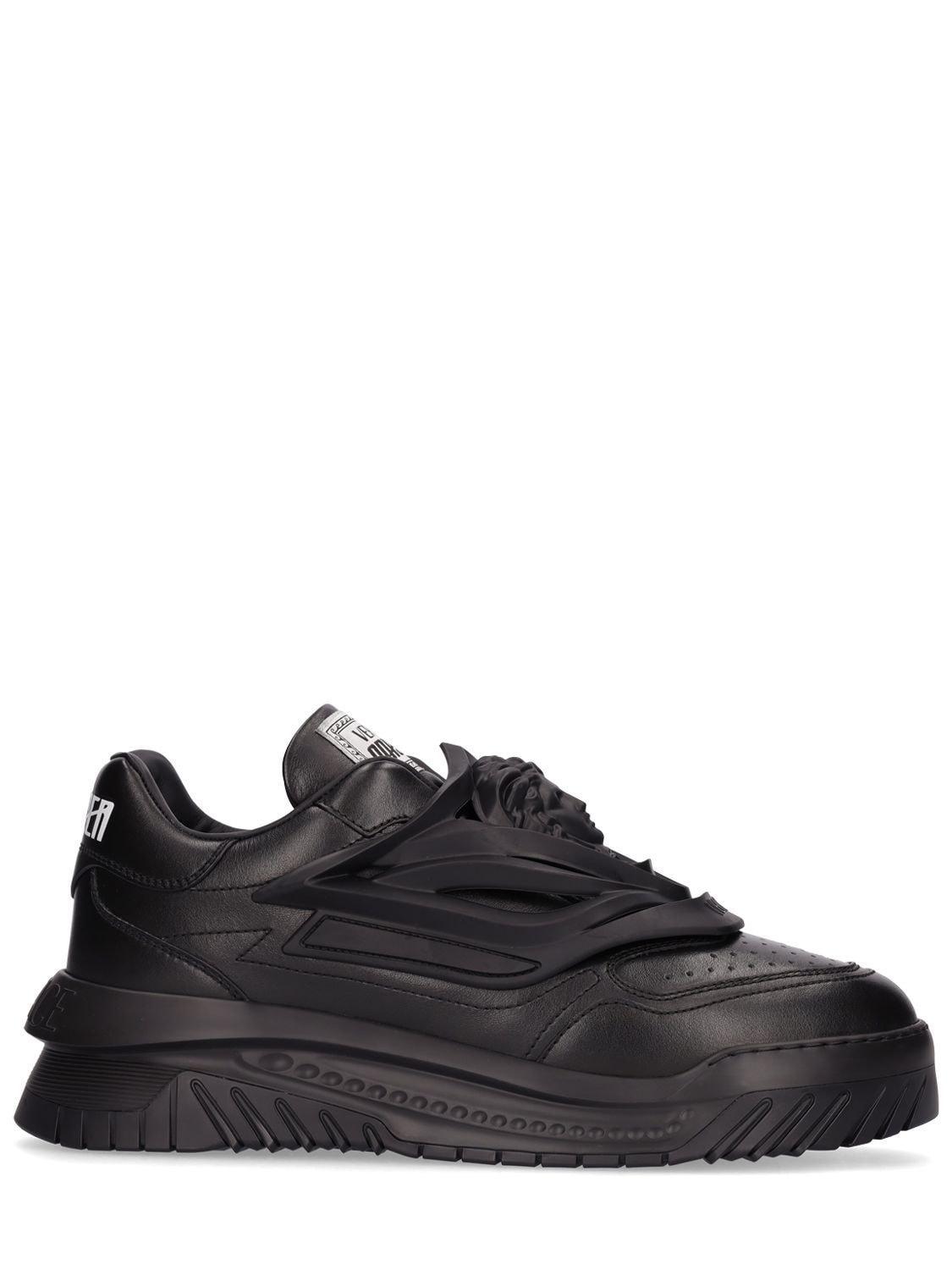 VERSACE Odissea Medusa Head Lace-up Sneakers In Black Product Image