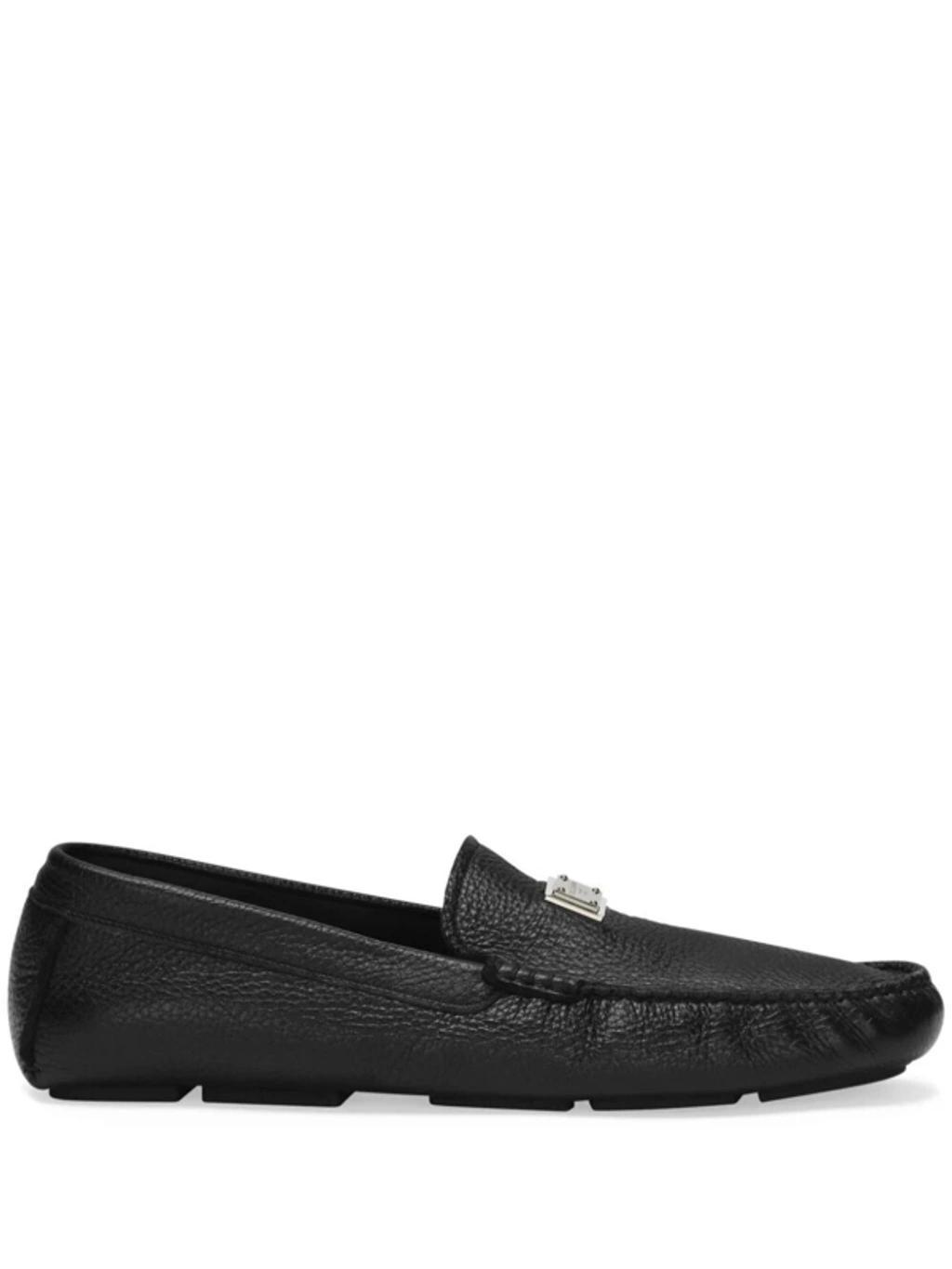 Leather Loafers In Black product image