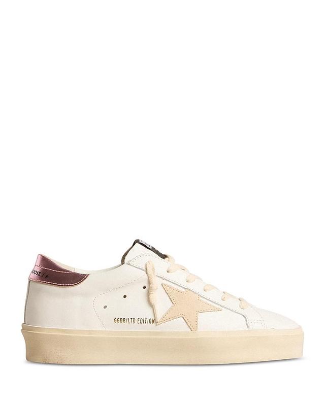 Golden Goose Womens Hi Star Almond Toe Star Patch Platform Sneakers Product Image