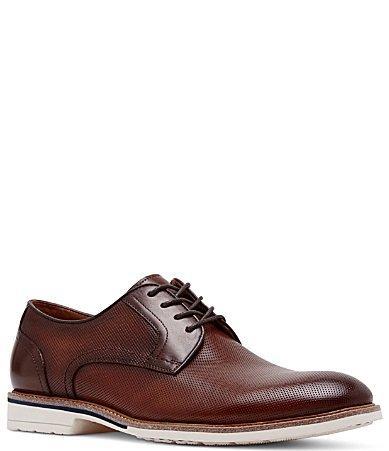 Steve Madden Mens Bader Leather Plain Toe Lace Product Image