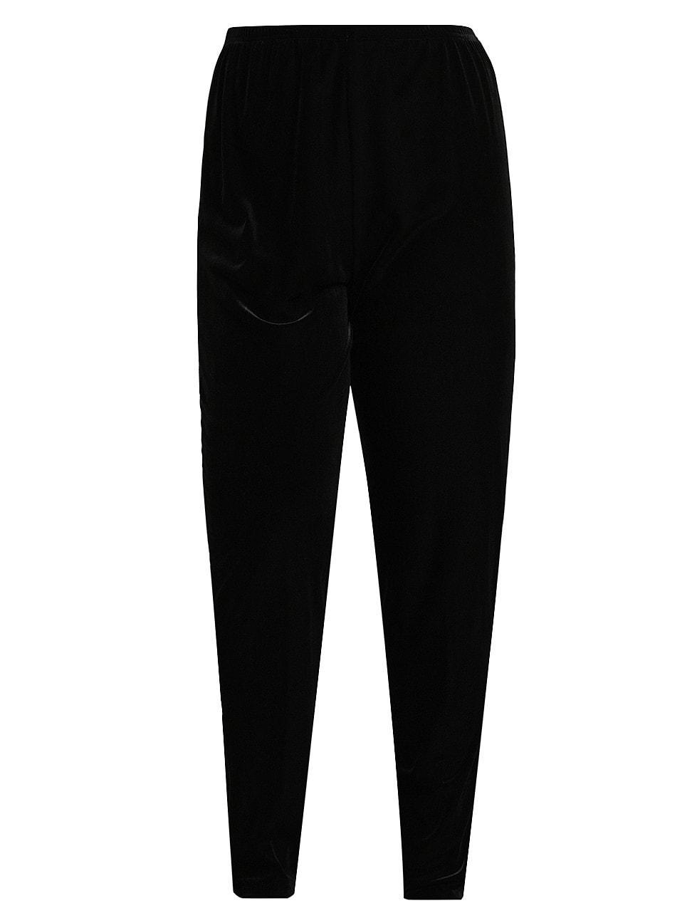 Plus Size Stretch Velvet Slim Legging Pants Product Image