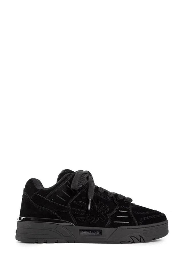 PALM ANGELS Panelled Venice Suede Sneakers In Black Product Image