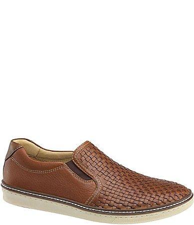 Johnston  Murphy Mens McGuffey Woven Leather Slip Product Image