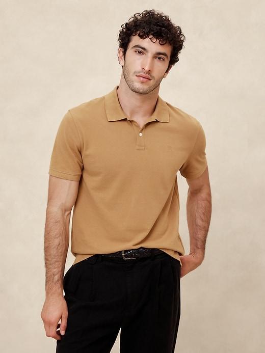 Slim Cotton Pique Polo Product Image