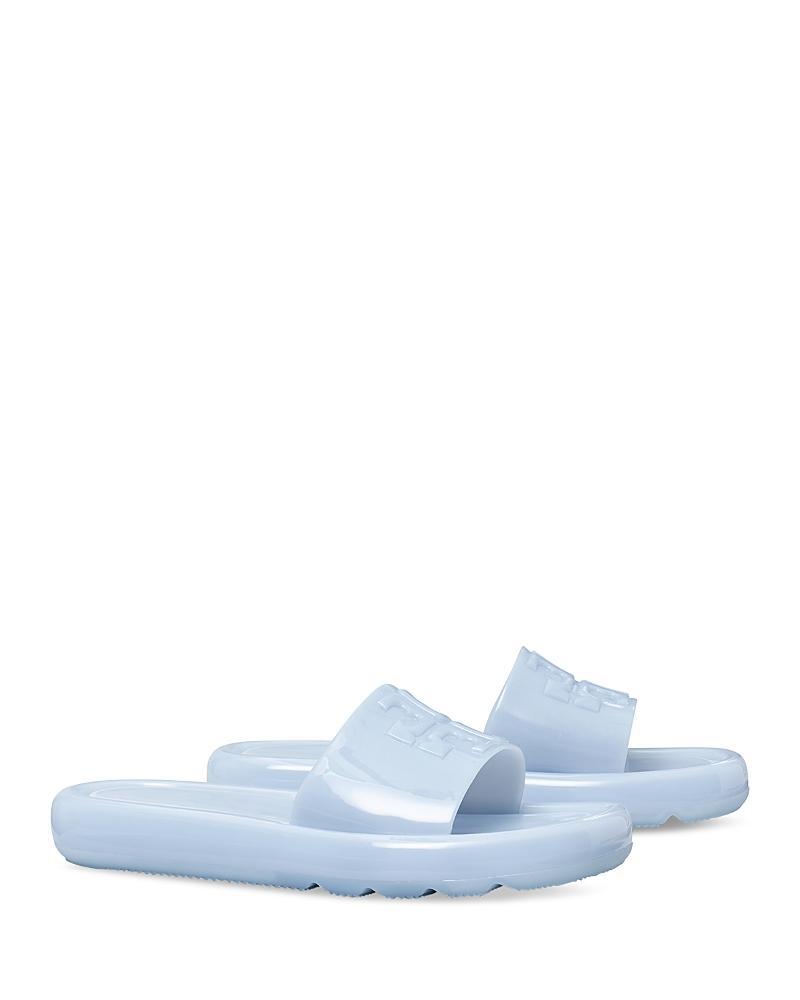 Womens Logo-Embossed Bubble Jelly Slides Product Image