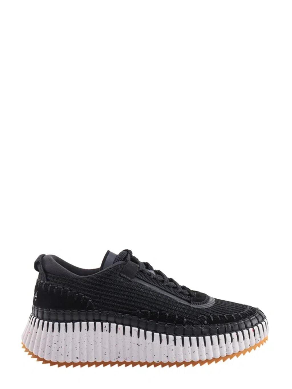 Nama Embroidered Suede And Recycled-mesh Sneakers In Black Product Image