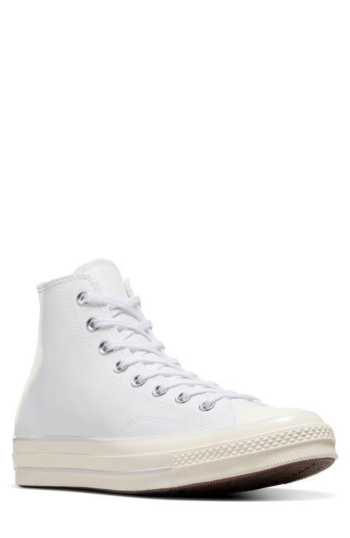 Mens Unisex Chuck 70 Leather High-Top Sneakers Product Image