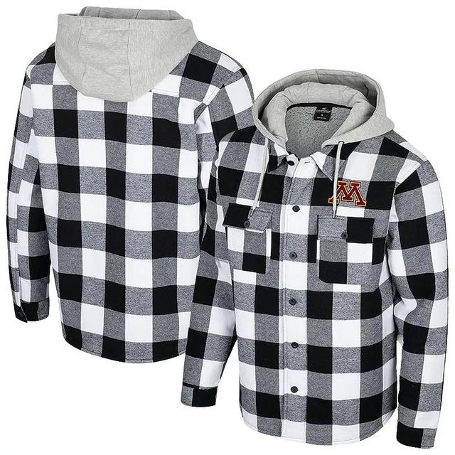 Mens Colosseum /White Indiana Hoosiers Buffalo Plaid Full-Zip Jacket Product Image