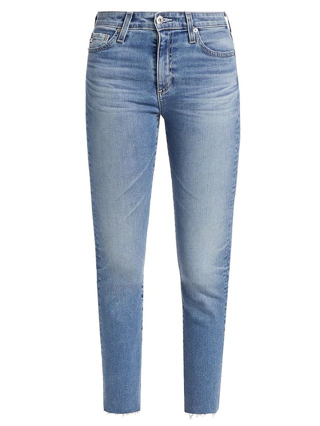 Womens Mari Crop Stretch Cotton Jeans Product Image