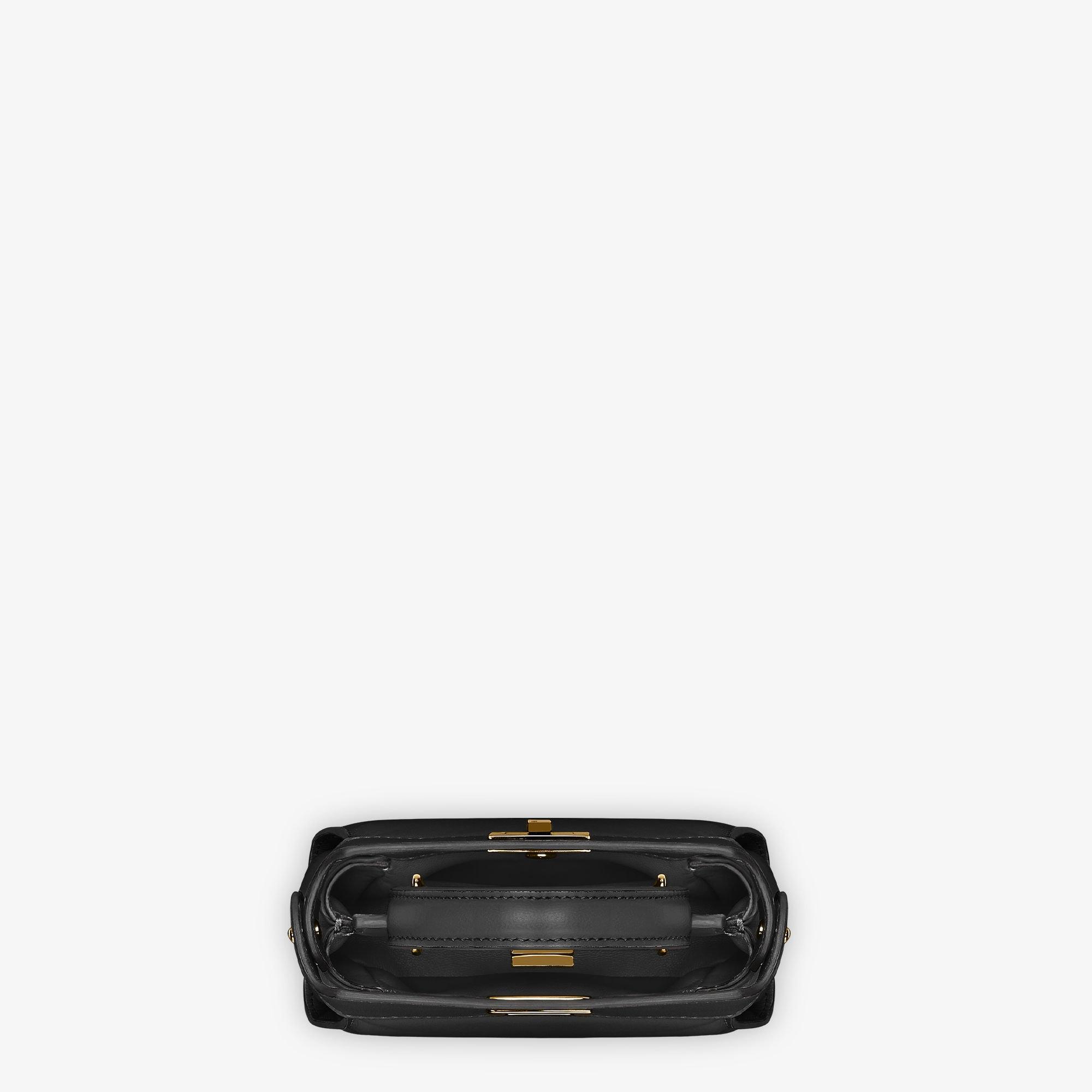 Nano PeekabooBlack nappa leather miniature bag Product Image