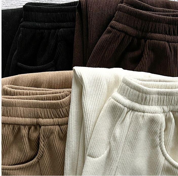 High Rise Plain Wide Leg Pants Product Image