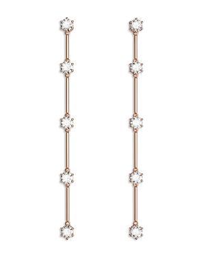 Womens Constella Rose Goldtone & Crystal Drop Earrings Product Image