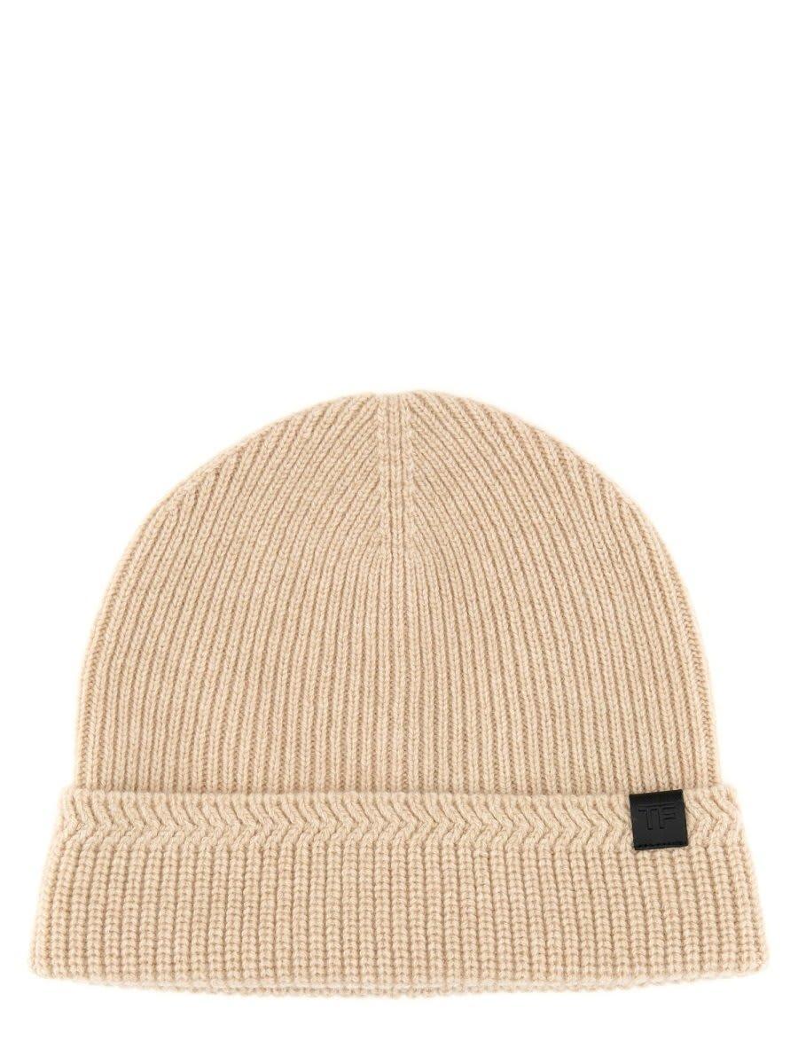 Cashmere Beanie Hat In Beige product image