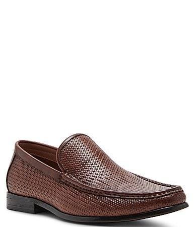 Steve Madden Mens Jabrian Leather Dress Venetian Loafers Product Image