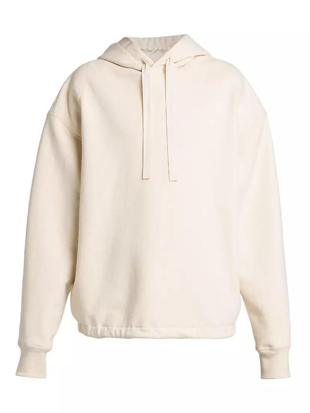 Stretch-Cotton Drawstring Hoodie Product Image