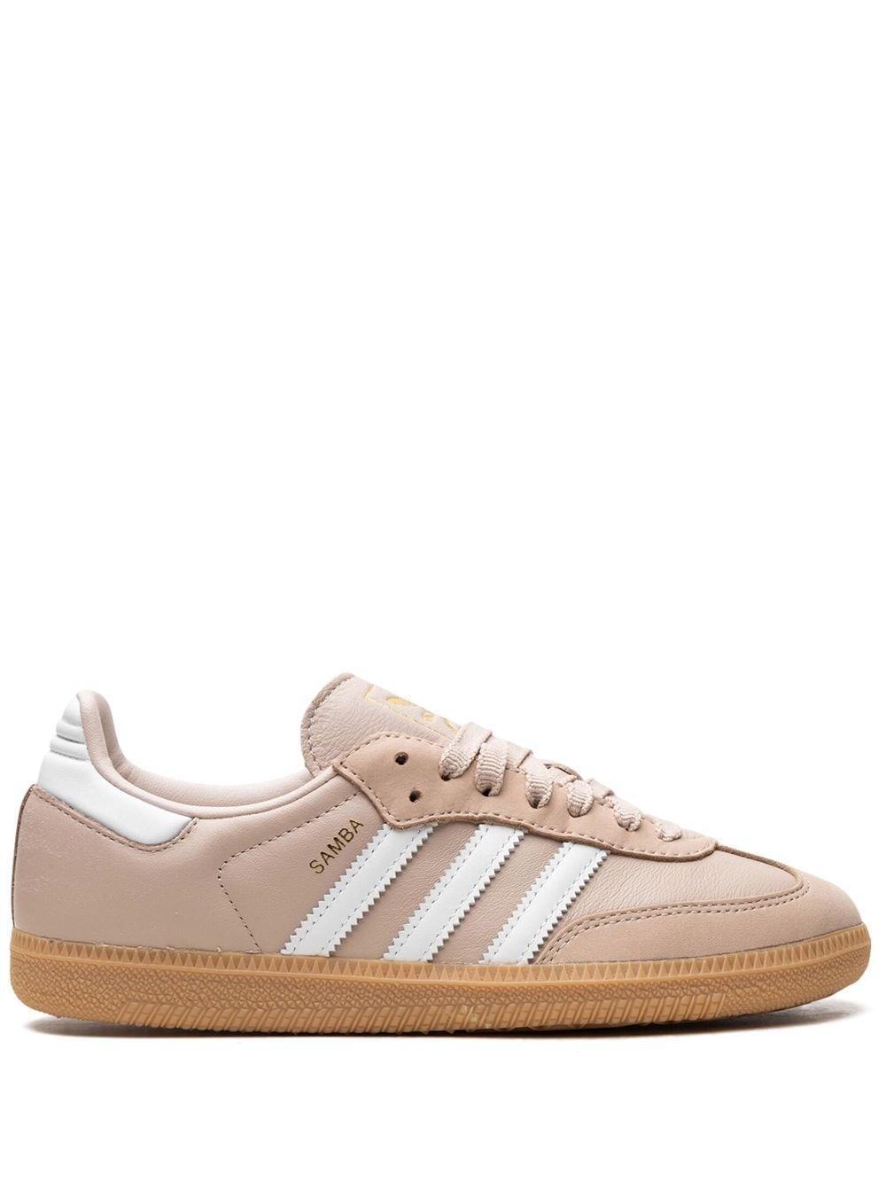 Wmns Samba Og Sneakers Wonder Taupe / Cloud White In Beige Product Image