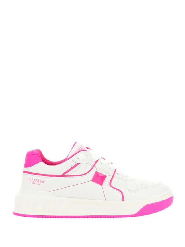 One Stud Low-top Sneakers In White Product Image