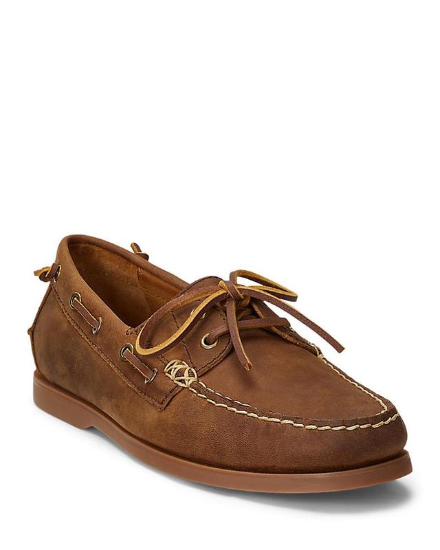 Polo Ralph Lauren Mens Merton Leather Boat Shoe Product Image