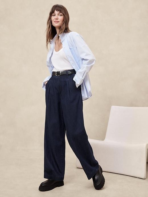 Luxe High-Rise Trouser Jean Product Image