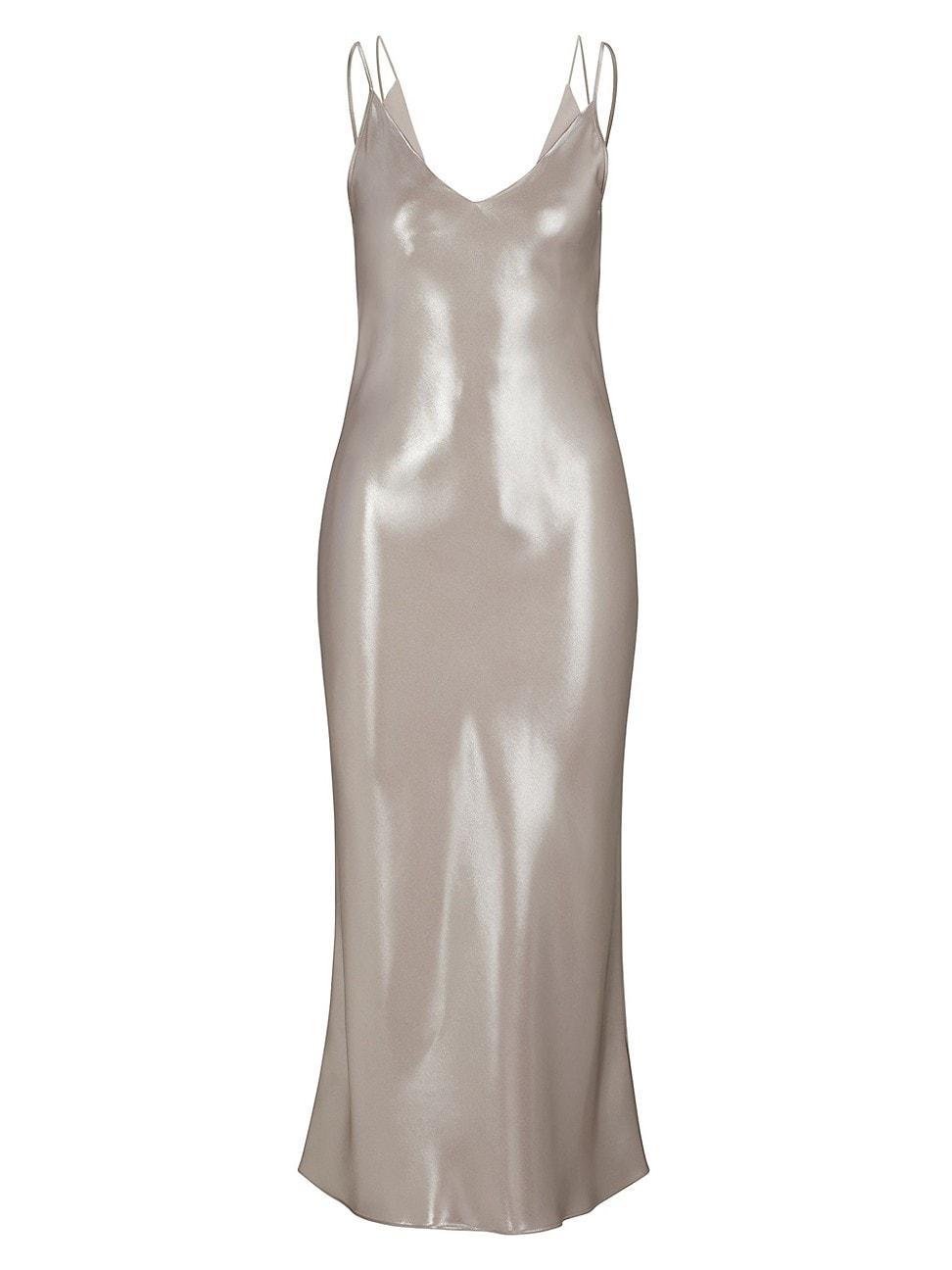 Womens Evening Dress in Liquid Soft Fabric Product Image