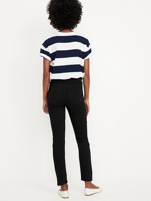 High-Waisted Wow Straight Jeans Product Image