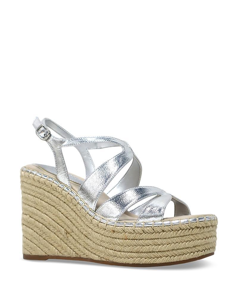 Kenneth Cole Womens Solace Strappy Espadrille Platform Wedge Sandals Product Image