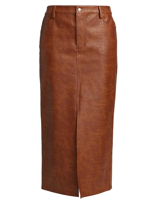 Womens Roberta Faux-Leather Maxi Skirt Product Image