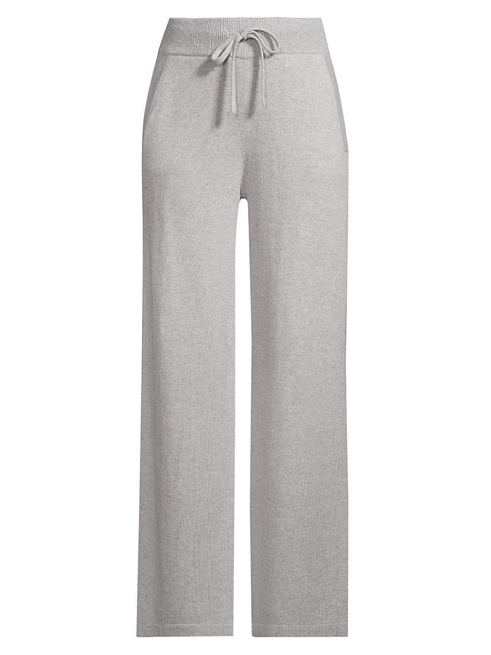 Womens High-Rise Straight Sweater Pants Product Image