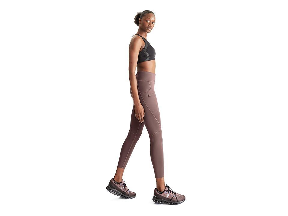 On Performance Tights 7/8 (Grape) Women's Clothing Product Image