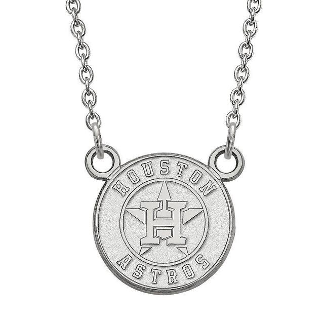 LogoArt Houston Astros 10k Gold Small Logo Pendant Necklace, Womens 10k Whgold Product Image