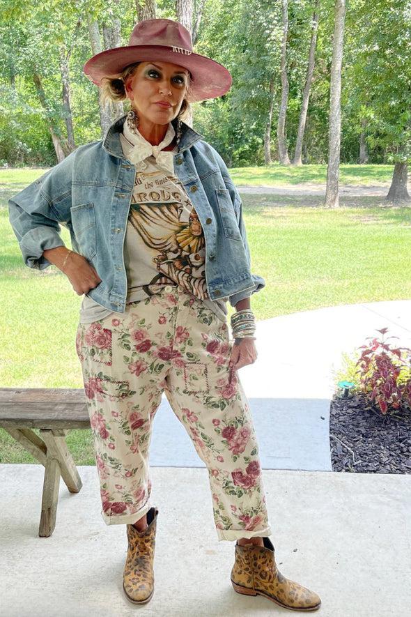 Karis Vintage Rose Traveler Pants by Jaded Gypsy Product Image