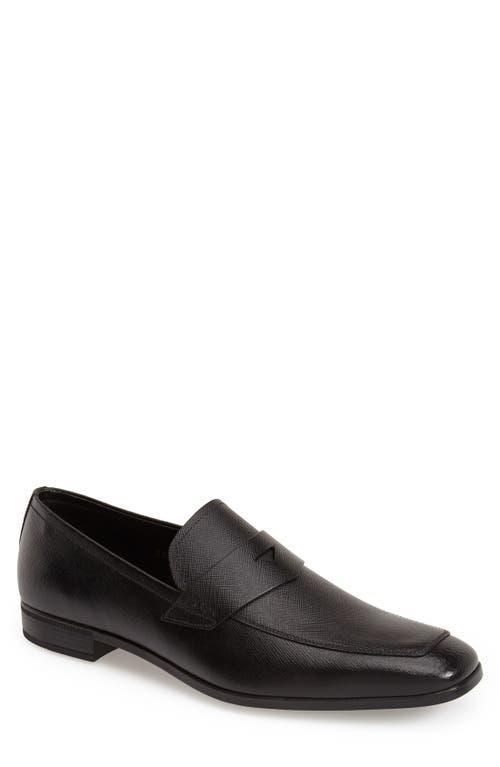 Prada Saffiano Leather Penny Loafer Product Image