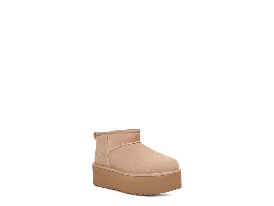 UGG Classic Ultra Mini Platform (Sand) Women's Boots Product Image