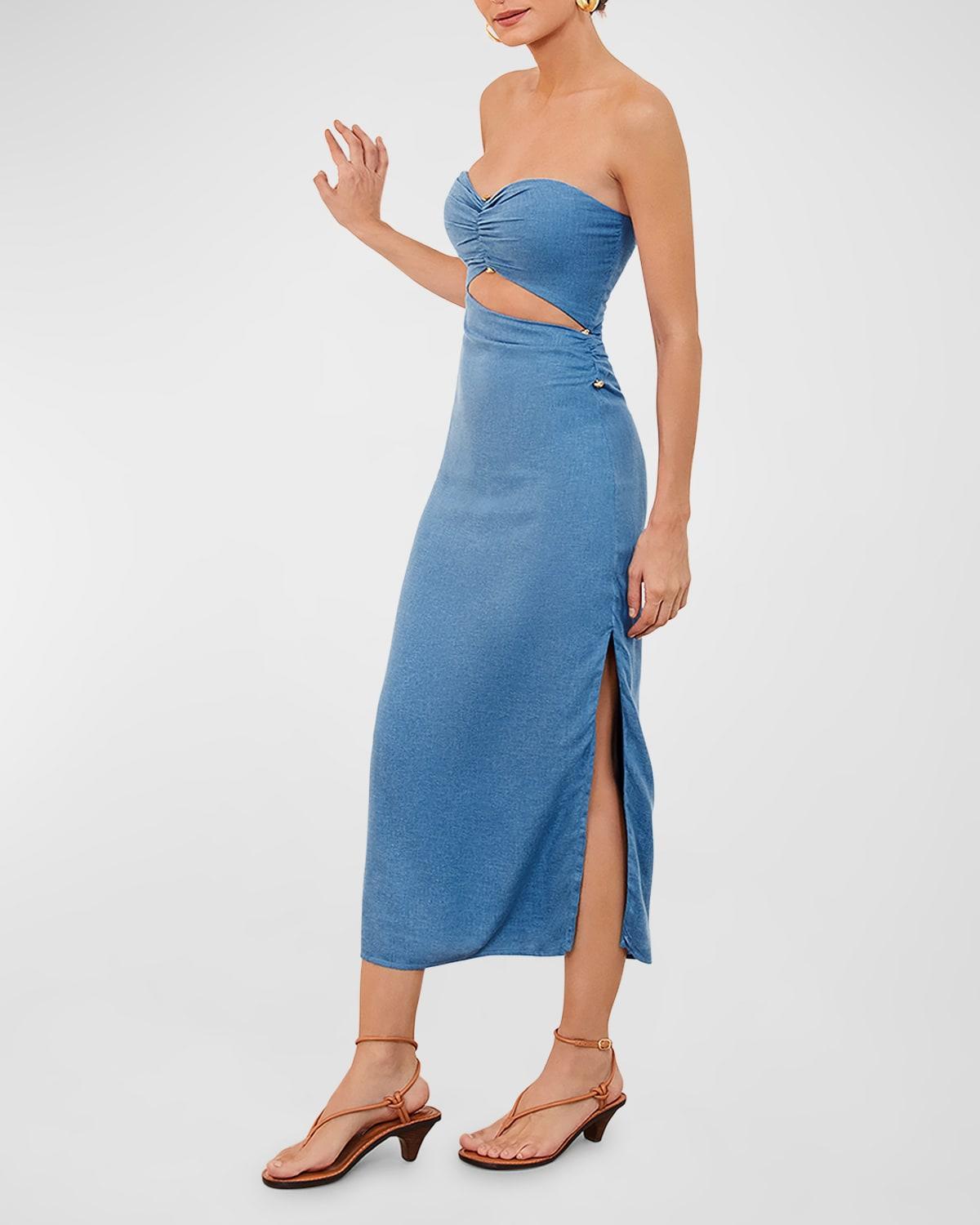 Solid Sonny Detail Midi Dress Product Image