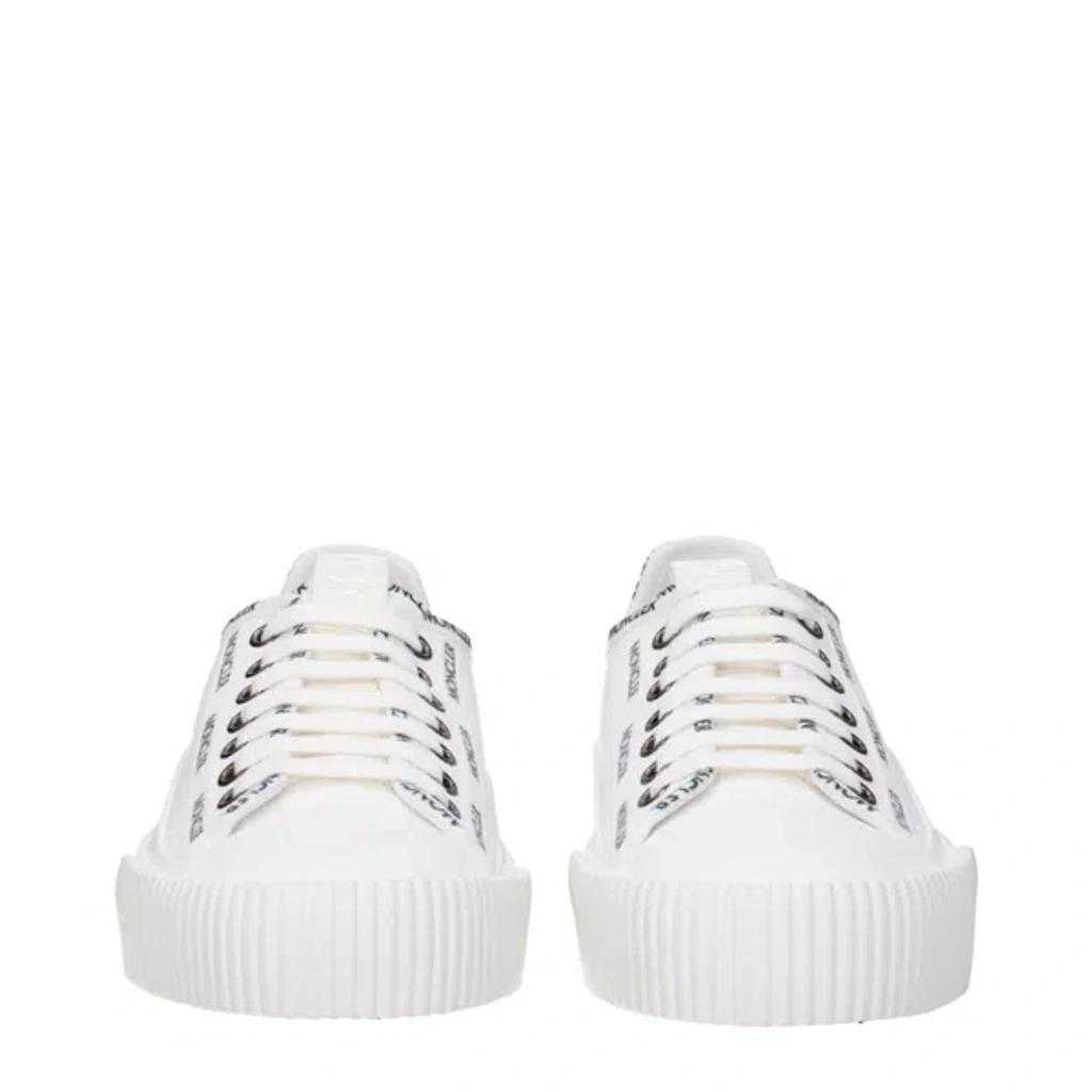 MONCLER Sneakers Glissiere Woman Fabric White Product Image