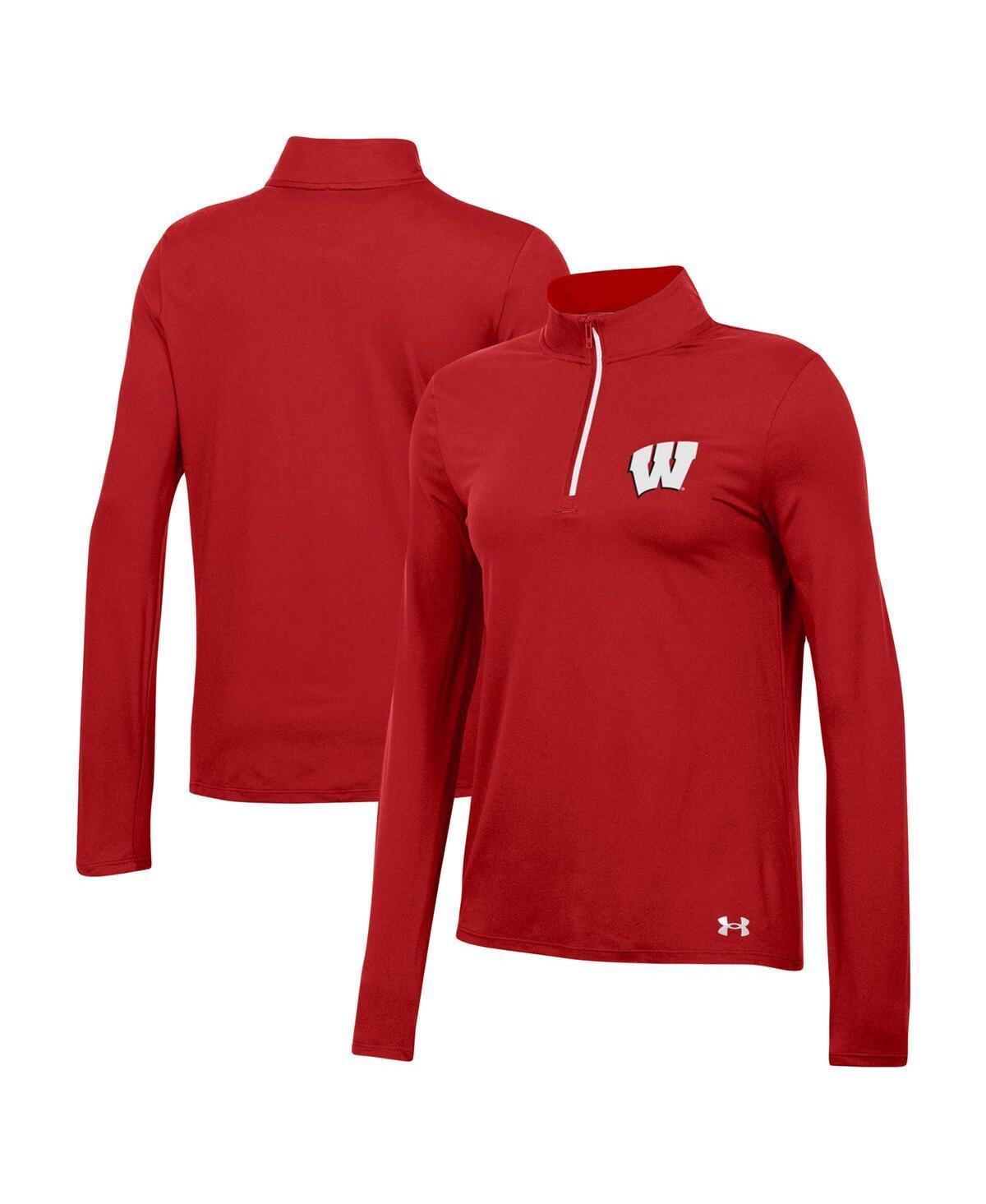 Womens Under Armour Wisconsin Badgers Gameday Knockout Quarter-Zip Top Product Image