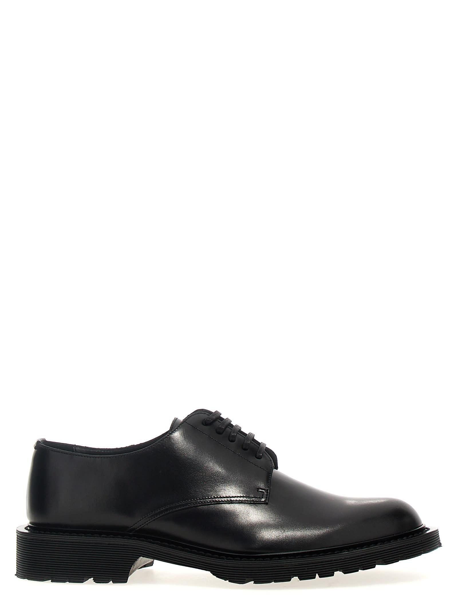 SAINT LAURENT Army Leather Derby Shoes In Black Product Image