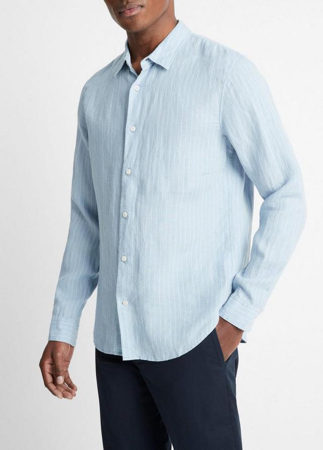 Bayside Stripe Linen Long-Sleeve Shirt Product Image