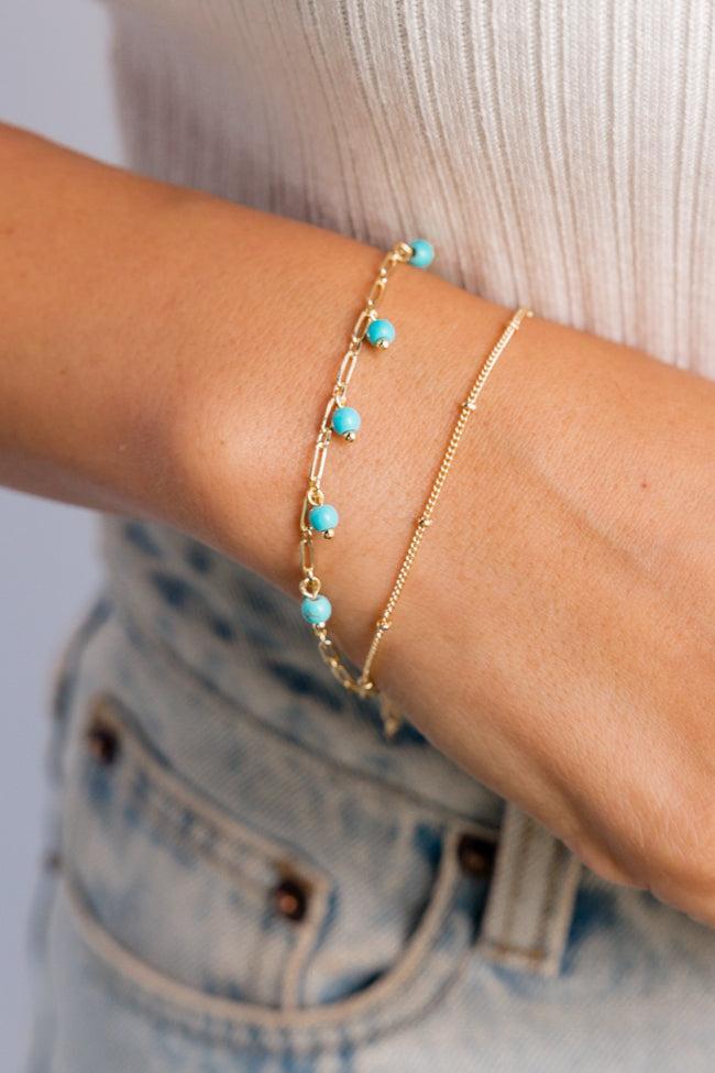 Turquoise Beaded Bracelet Product Image