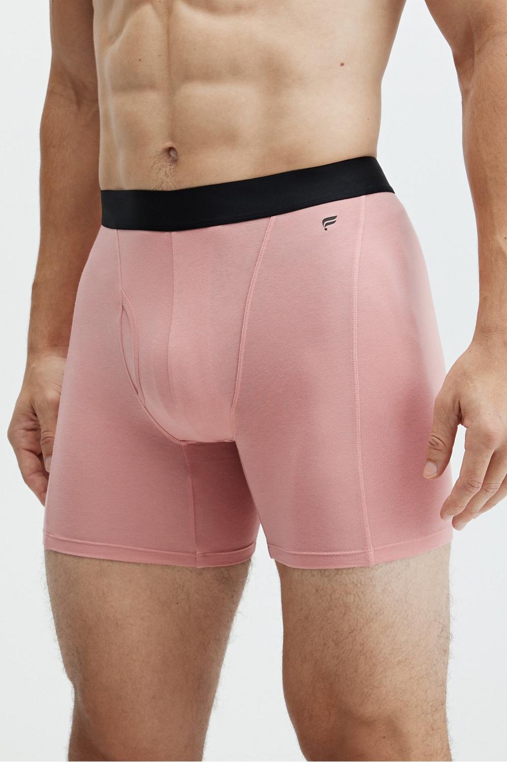 Fabletics Men The 24-7 Boxer Brief male Pink Clay Size XL Product Image