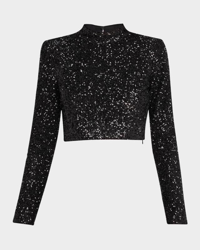 Cropped Sequin Top Product Image