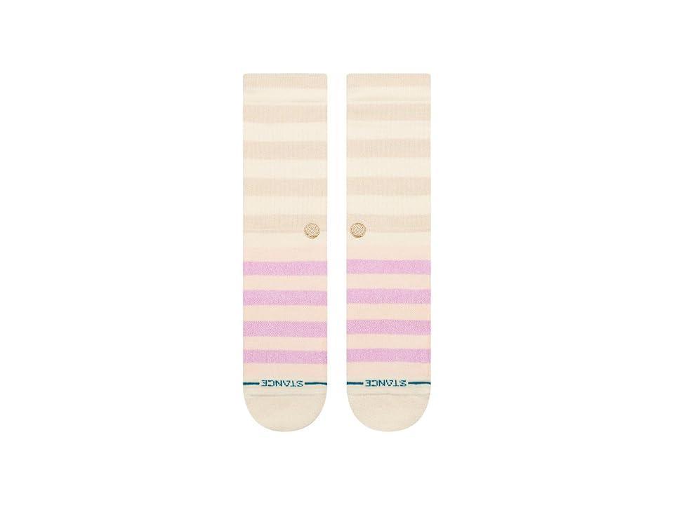 Stance Sherbert Crew (Oatmeal Heather) Women's Crew Cut Socks Shoes Product Image