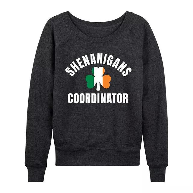 Womens Shenanigans Coordinator Lightweight French Terry Sweatshirt Heather Grey Product Image